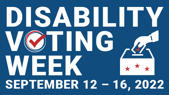 A photo about Disability Voting Week 