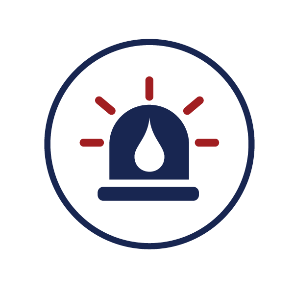 icon representing emergency water and sewer repairs