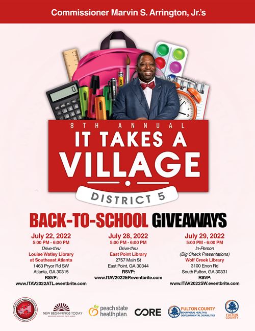 It Takes A Village Back to School Giveaways