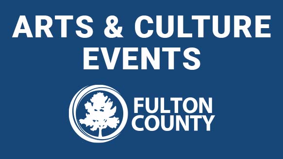 fulton logo with arts and culture text on blue background