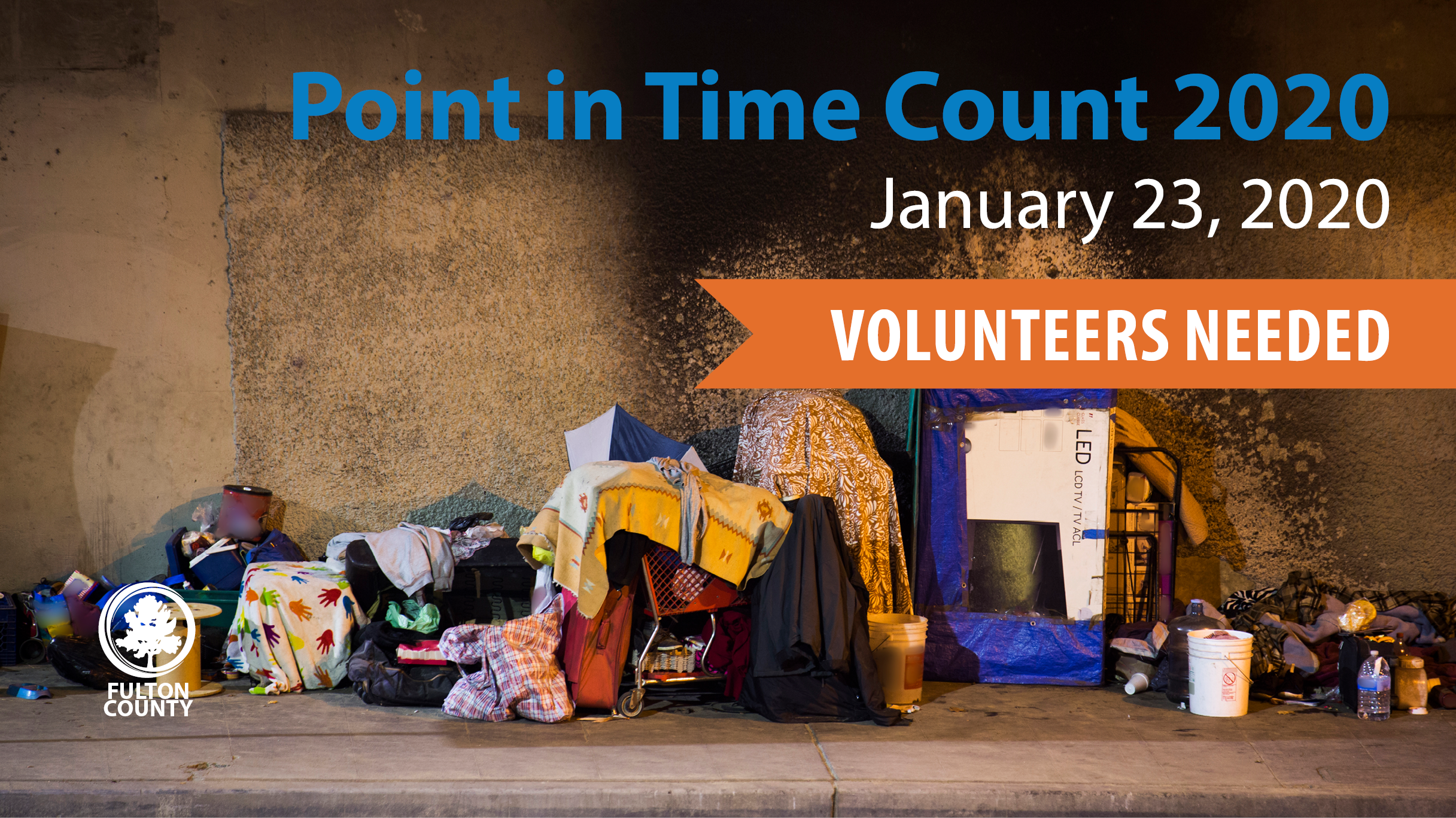 Point in Time Count volunteers needed Jan 22, 2020